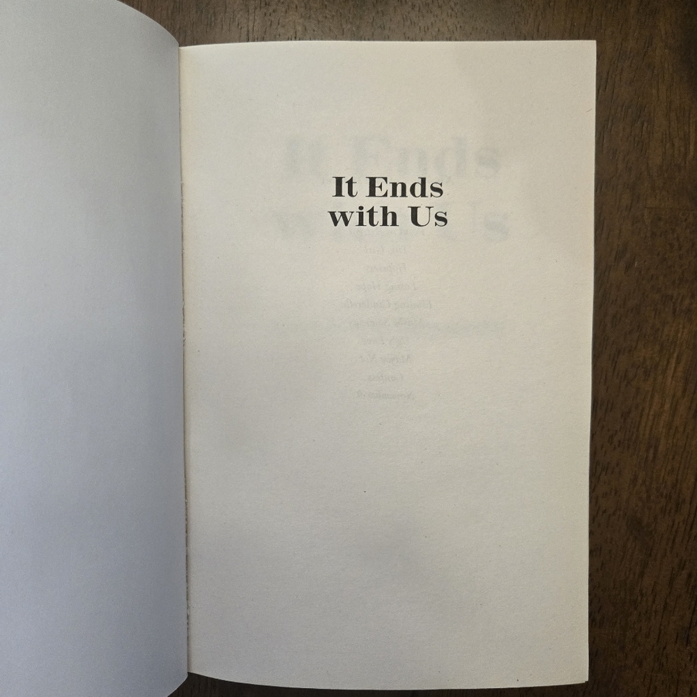 It Ends with Us By Colleen Hoover - Picture 4 of 7